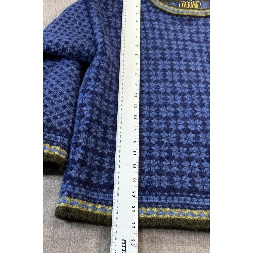 Oleana M Wool Sweater Nordic Outdoor Ski Aspen Chic Preppy Granola - Picture 2 of 8